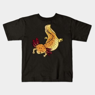 Copper axolotl mud puppy shirt Kids T-Shirt